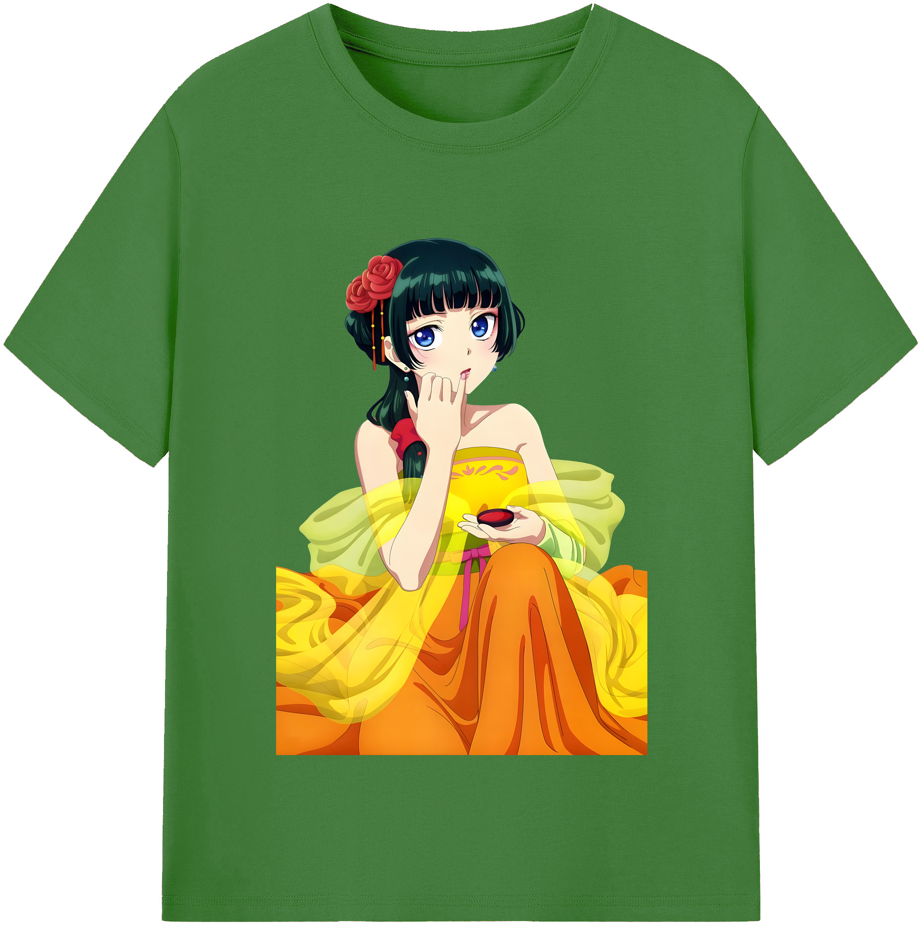（画像用） 薬屋のひとりごと The Apothecary Diaries レディースカジュアルプリントTシャツ（綿100％）